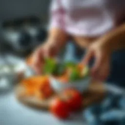 Healthy meal preparation for reducing abdominal fat