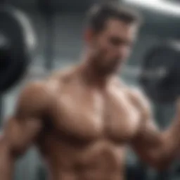 Dynamic weightlifting session showcasing muscle engagement