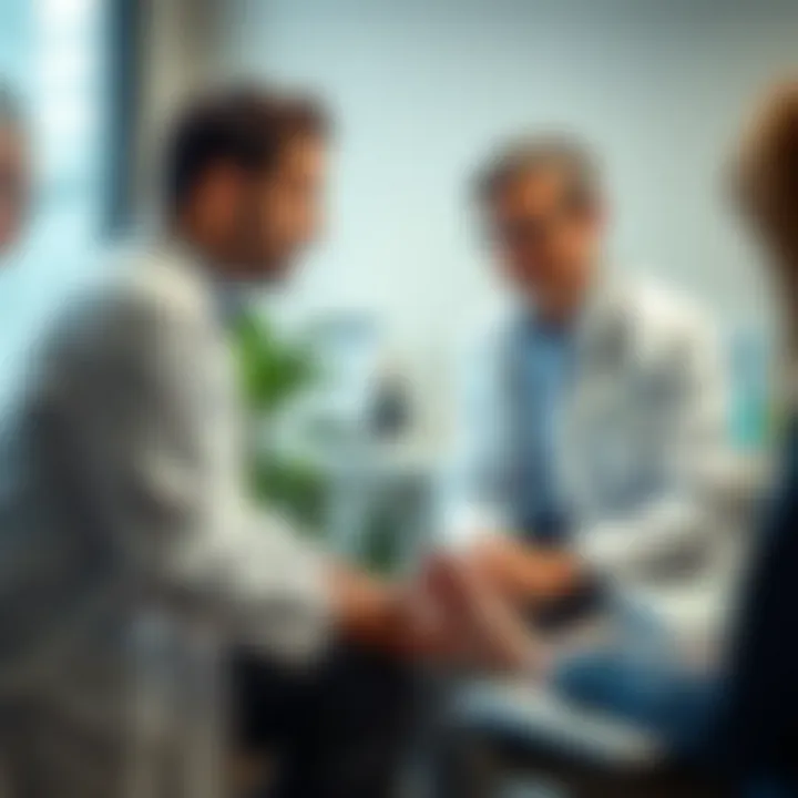 Professional Consultation for Foot Issues Consultation with a podiatrist in a professional setting