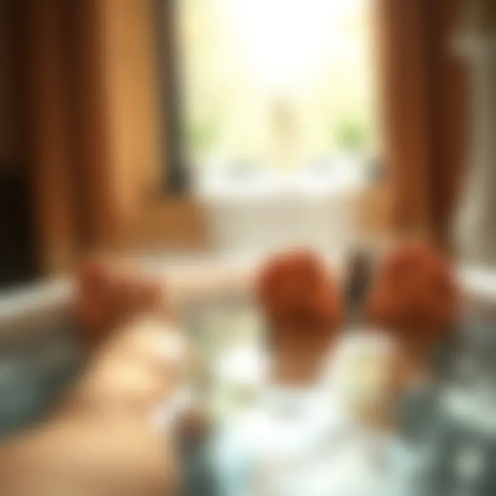 Soothing Foot Bath for Relief Close-up of healthy feet soaking in a soothing bath