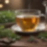 Comforting tea with herbs