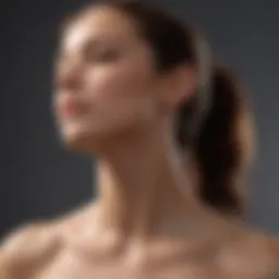 Gentle neck stretch to relieve tension
