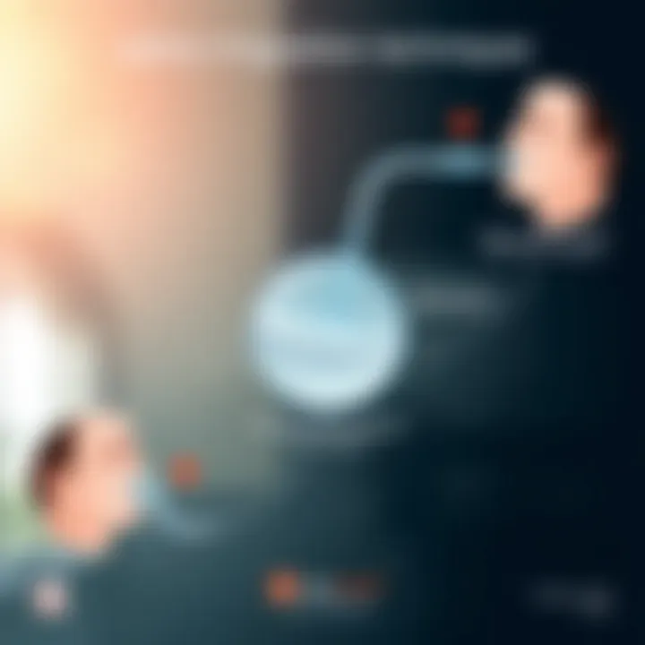 Saline Irrigation Techniques Illustration depicting various nasal saline irrigation methods