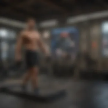 Dynamic Workout Routines Diverse workout routines displayed on a digital screen