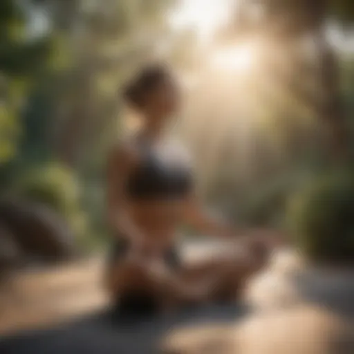 Serene sunrise yoga session