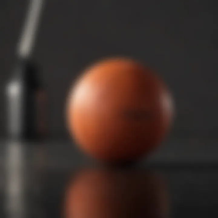 Close-up view of the texture and material of the EveryMile balance ball