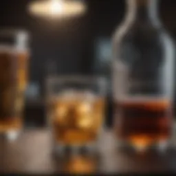 Visual representation of the impact of nightly alcohol consumption on physical health