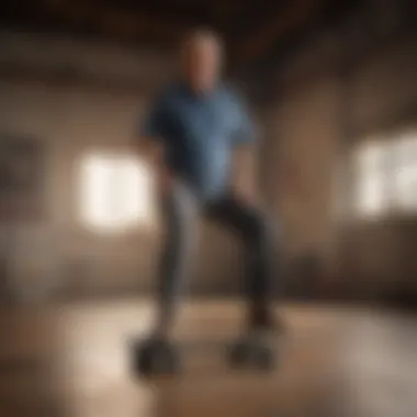 Balancing Exercise for Seniors Senior practicing balance on one leg