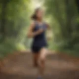 A young person engaged in an outdoor running session, showcasing energy and enthusiasm.