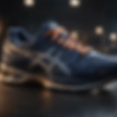 Advanced Cushioning Technology for Maximum Comfort Close-up of advanced cushioning technology in ASICS trainers