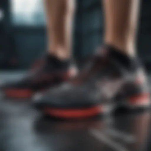 Dynamic cross training footwear showcasing flexibility and grip