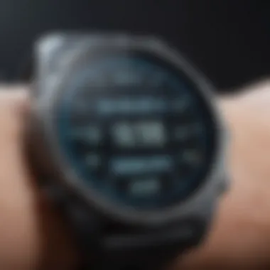 User Interface of Fitness Tracker User-friendly interface of a fitness watch