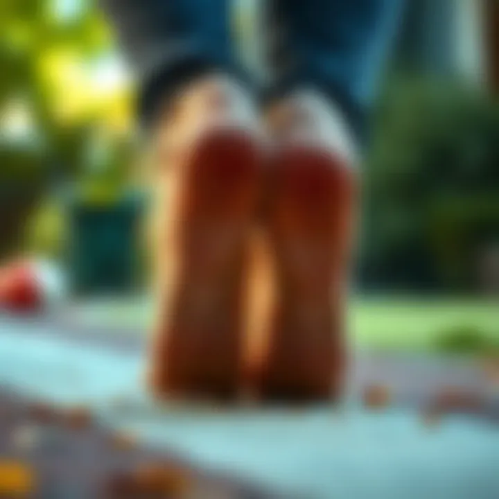 Healthy Lifestyle Choices for Feet Visual representation of healthy lifestyle choices promoting foot health.