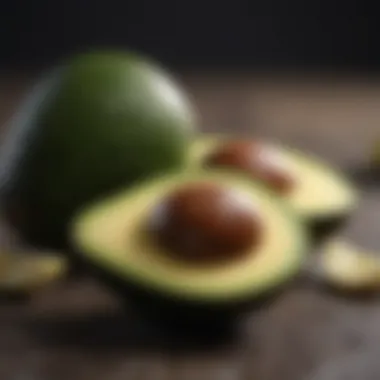 Healthy Fats in Fat Fasting A visual representation of avocados symbolizing healthy fats