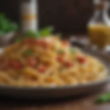 Gluten-Free Pasta Delight Delicious gluten-free pasta dish topped with herbs