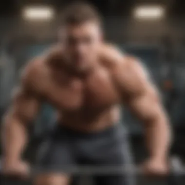 Strength Training and Muscle Development An athlete demonstrating strength training to highlight muscle growth