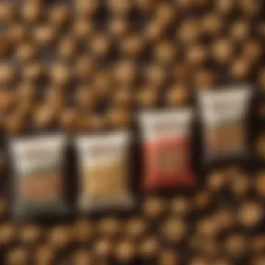 Sustainable Crunchy High-Fiber Snack Options A variety of crunchy high-fiber snacks in eco-friendly packaging.