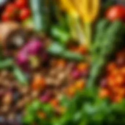 A vibrant assortment of low carb vegetables and legumes