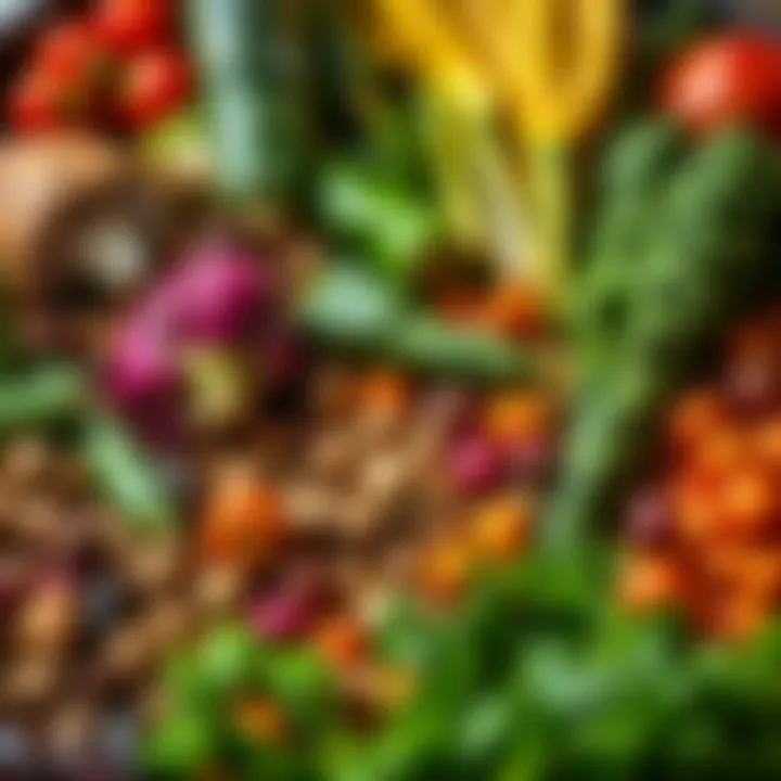 A vibrant assortment of low carb vegetables and legumes