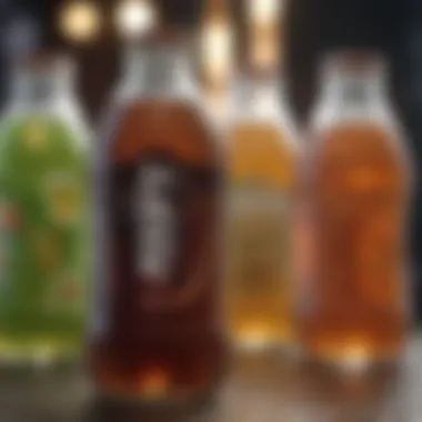 Ingredient Transparency in Low-Calorie Beverages Labeling of low-calorie drinks showcasing ingredient transparency