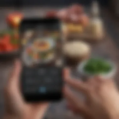 Smartphone displaying the Mediterranean Keto Diet App