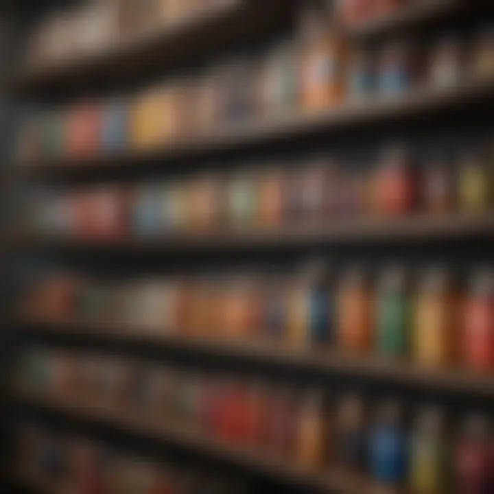 A variety of multivitamin bottles without zinc and magnesium on a shelf