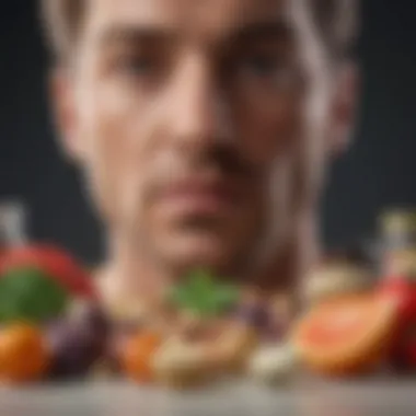 Integrating Supplements into a Healthy Lifestyle A conceptual image of a healthy lifestyle with supplements and natural foods