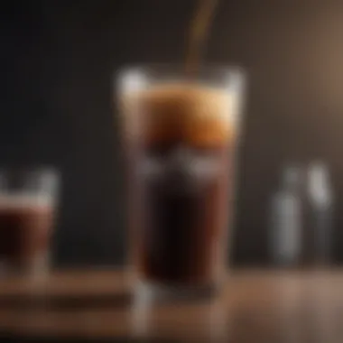 Nutritional Insights of Nitro Cold Brew A detailed infographic showcasing the nutritional profile of nitro cold brew coffee.
