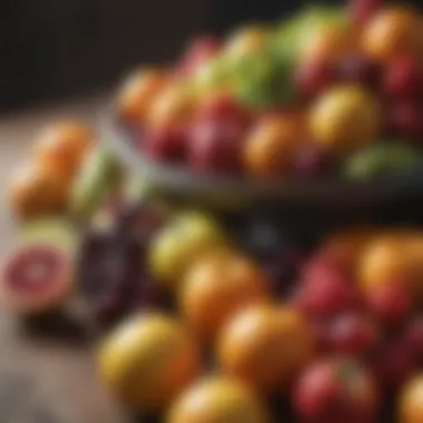 Fresh Seasonal Fruits for Your Diet Seasonal fruits displayed in a natural setting, highlighting their freshness