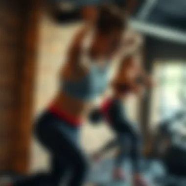 High-Intensity Workout for Effective Fat Burn Dynamic workout session emphasizing high-intensity training