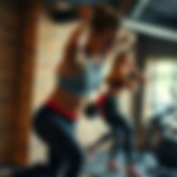 High-Intensity Workout for Effective Fat Burn Dynamic workout session emphasizing high-intensity training