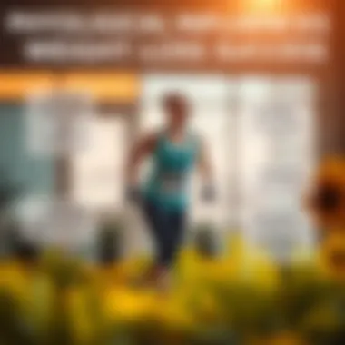 Psychological Influences on Weight Loss Success Graphical illustration of psychological factors affecting weight loss journey