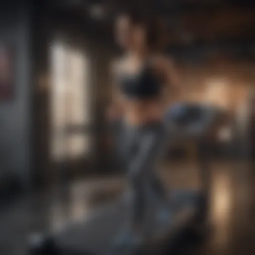 A high-tech treadmill showcasing advanced features
