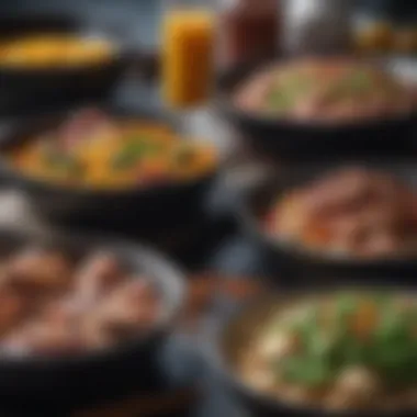 Prepared Protein Meals in Modern Lifestyles A lifestyle image showcasing prepared protein meals in a modern setting