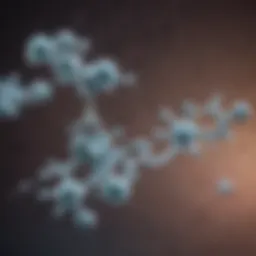 Representation of glutathione molecule structure