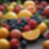 A vibrant assortment of fruits rich in antioxidants.