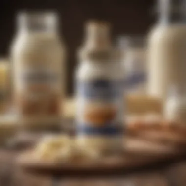 A variety of casein-rich dairy products