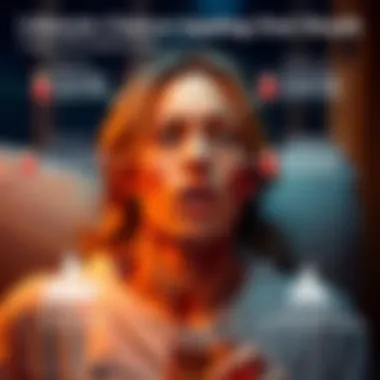 Illustration of various lifestyle factors contributing to dry mouth