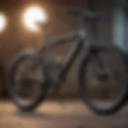 A close-up view of a used slim cycle highlighting its features.