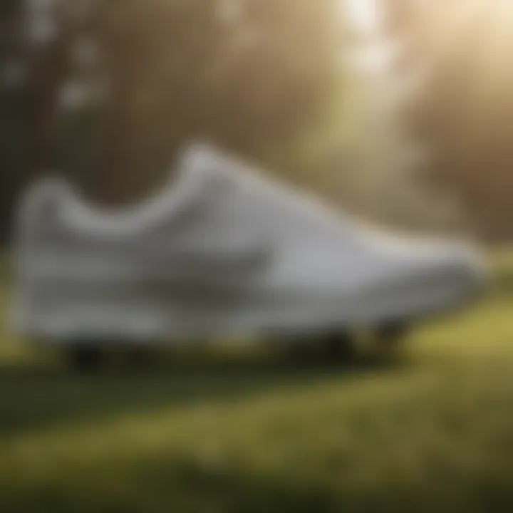 An infographic summarizing user experiences and reviews of the Nike Victory Golf Shoe.