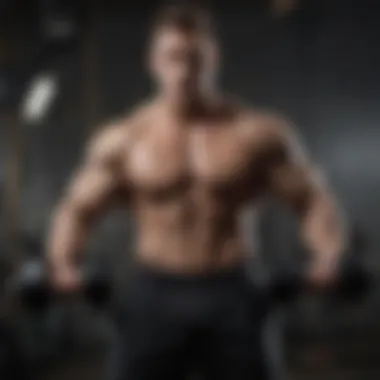 Dynamic Dumbbell Training Techniques A person demonstrating a unique training technique with dumbbells