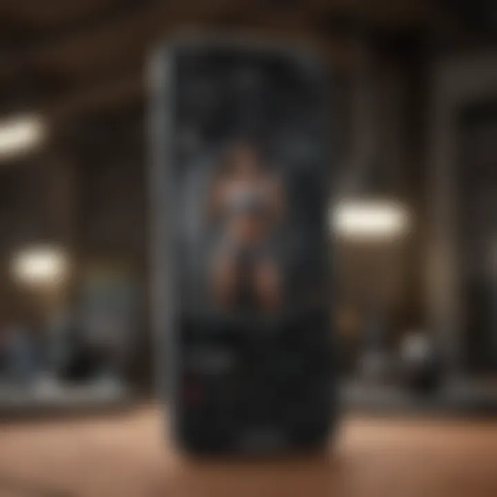 Visual representation of fitness goals tracked through an app
