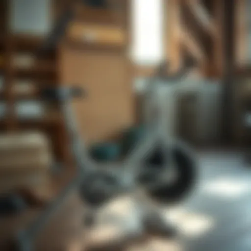 Historical Evolution of Workout Bikes A vintage workout bike showcasing its historical design