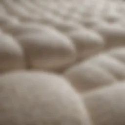 Close-up view of Tuft and Needle mattress topper showcasing its material texture
