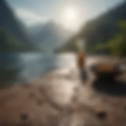 A serene landscape promoting mindfulness during fasting