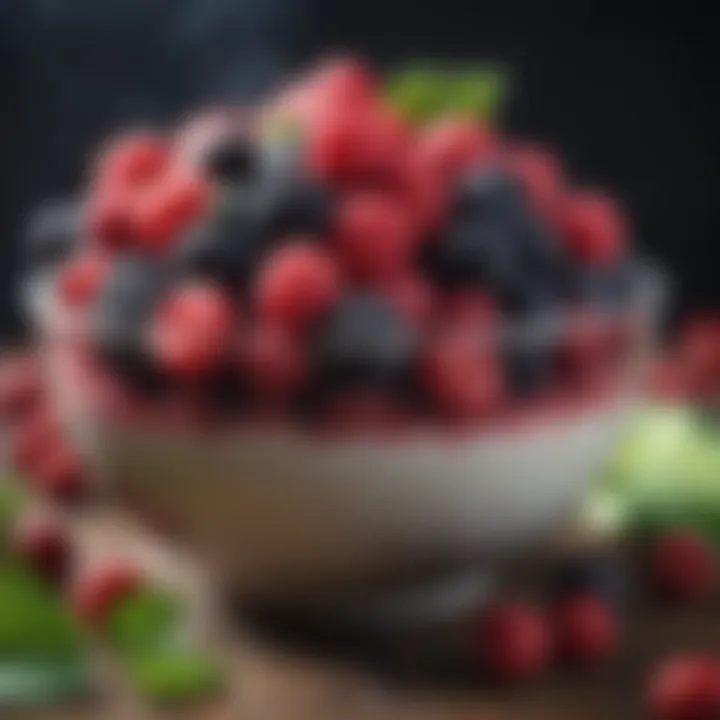 Colorful array of berries in a bowl