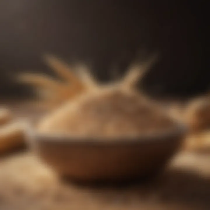 A selection of whole grains displayed