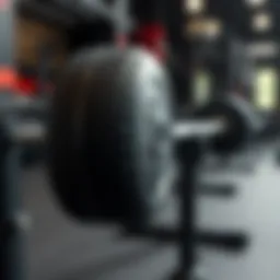 Barbell with knurled grip for enhanced control