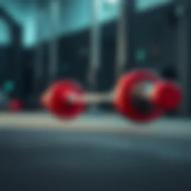 Specialized Olympic lifting bar designed for heavy weights