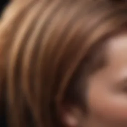 A close-up of vibrant, healthy hair showcasing thickness and shine